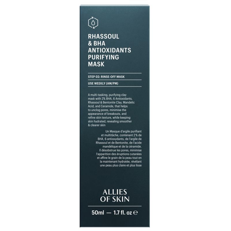 Очищающая маска для лица ALLIES OF SKIN Rhassoul & BHA Antioxidants Purifying Mask 50 мл (Цена: 2 900 грн.)