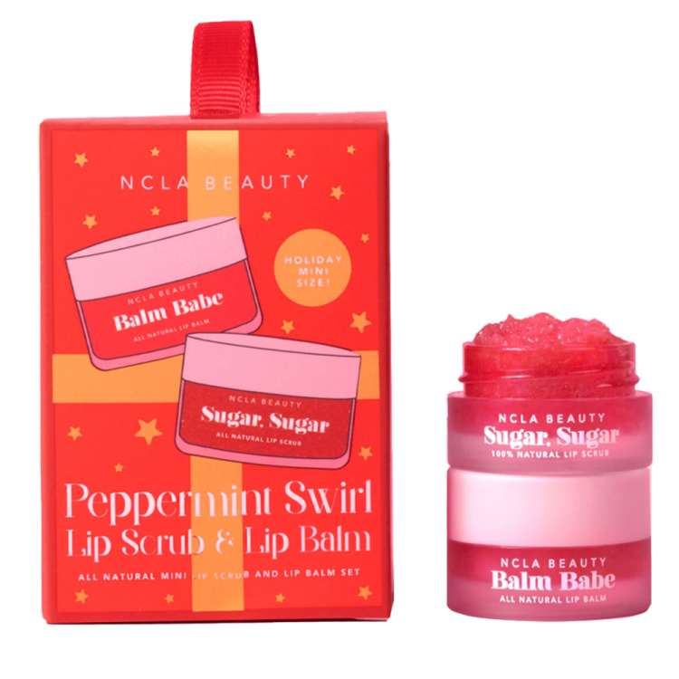 Подарочный мини-набор для губ «Рождественский мятный леденец» NCLA Beauty Peppermint Swirl Ornament Lip Care Set уп (Цена: 348 грн.)