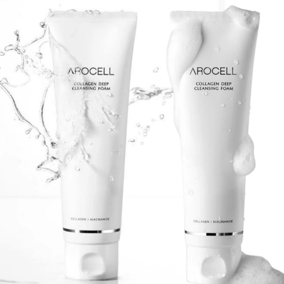 AROCELL Collagen Deep Cleansing Foam пінка для глибокого очищення шкіри з колагеном 120 мл (Ціна: 620 грн.)