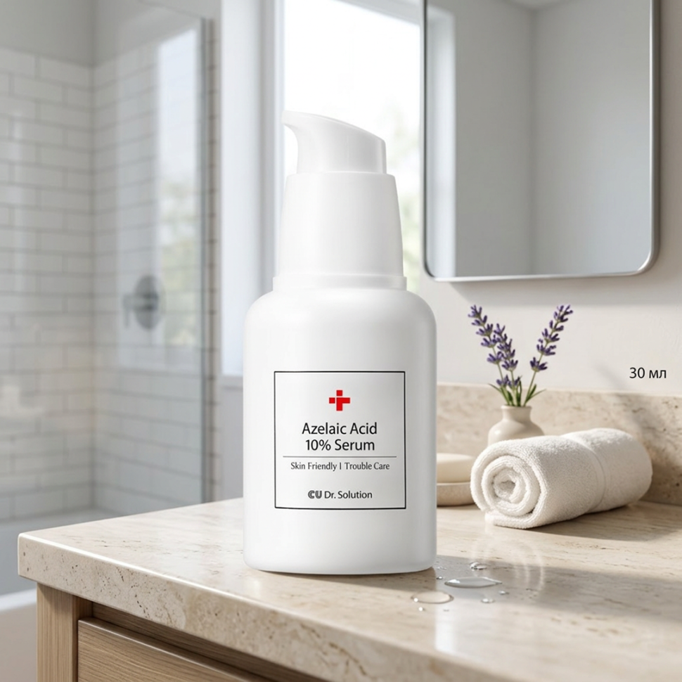 CUSKIN Dr.Solution Azelaic Acid 10% Serum противозапальна освітлююча сироватка з 10% азелаїновою кислотою 30 мл (Ціна: 1 116 грн.)