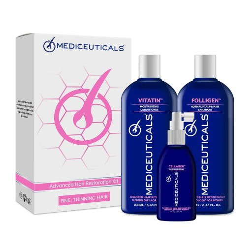 Набор для волос, подверженных утончению у женщин MEDICEUTICALS For Women Kit Fine уп