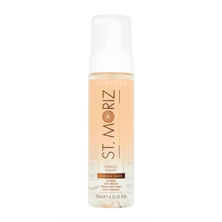 Професійний прозорий мус для засмаги ST.MORIZ Tanning Mousse Medium Dark 200 мл (Ціна: 430 грн.)
