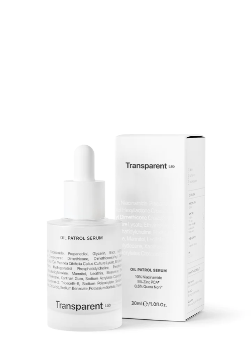 Матирующая сыворотка для лица с ниацинамидом TRANSPARENT LAB Oil Patrol Serum 30 мл