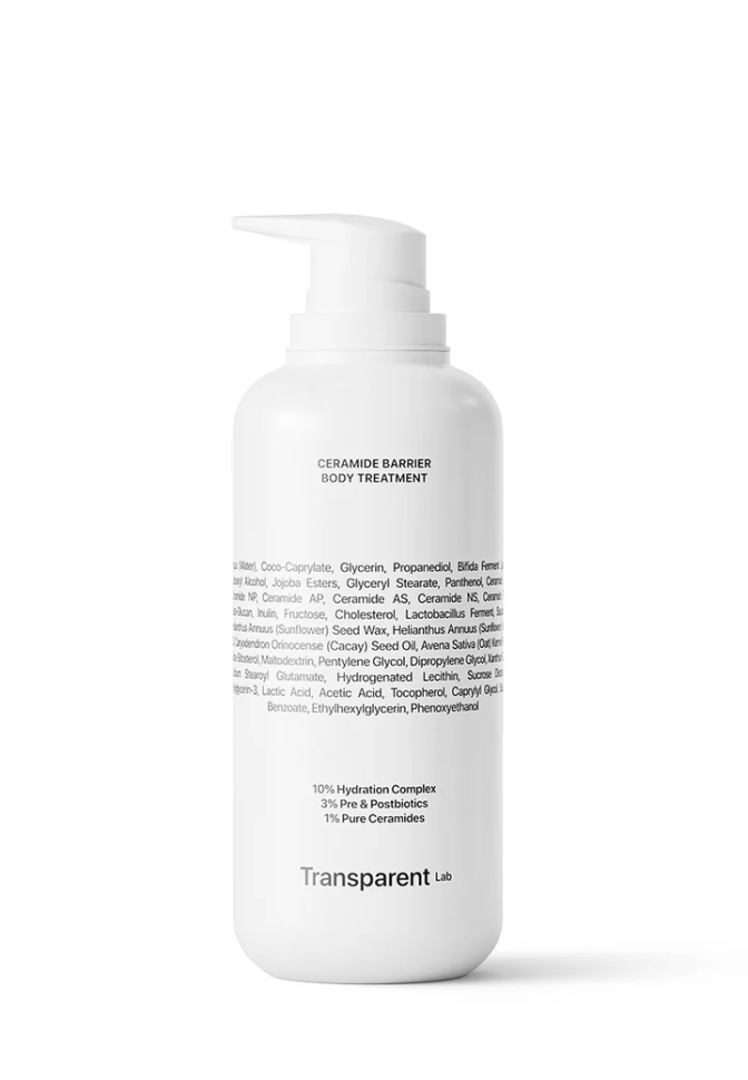 Увлажняющий лосьон для тела с керамидами TRANSPARENT LAB Ceramide Barrier Body Treatment 400 мл (Цена: 2 778 грн.)
