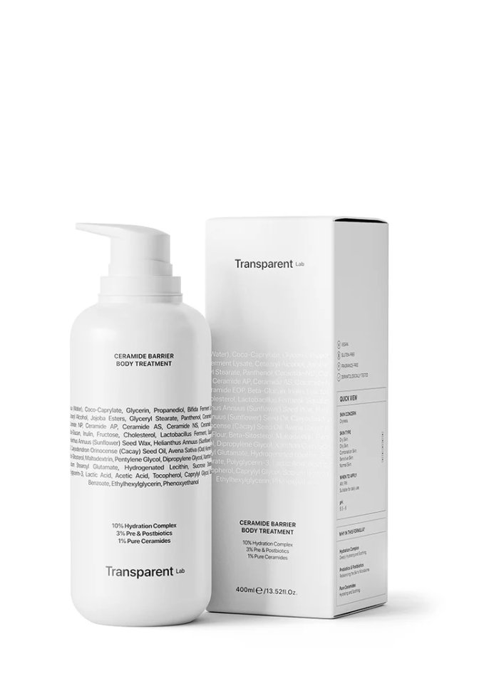 Увлажняющий лосьон для тела с керамидами TRANSPARENT LAB Ceramide Barrier Body Treatment 400 мл (Цена: 2 778 грн.)