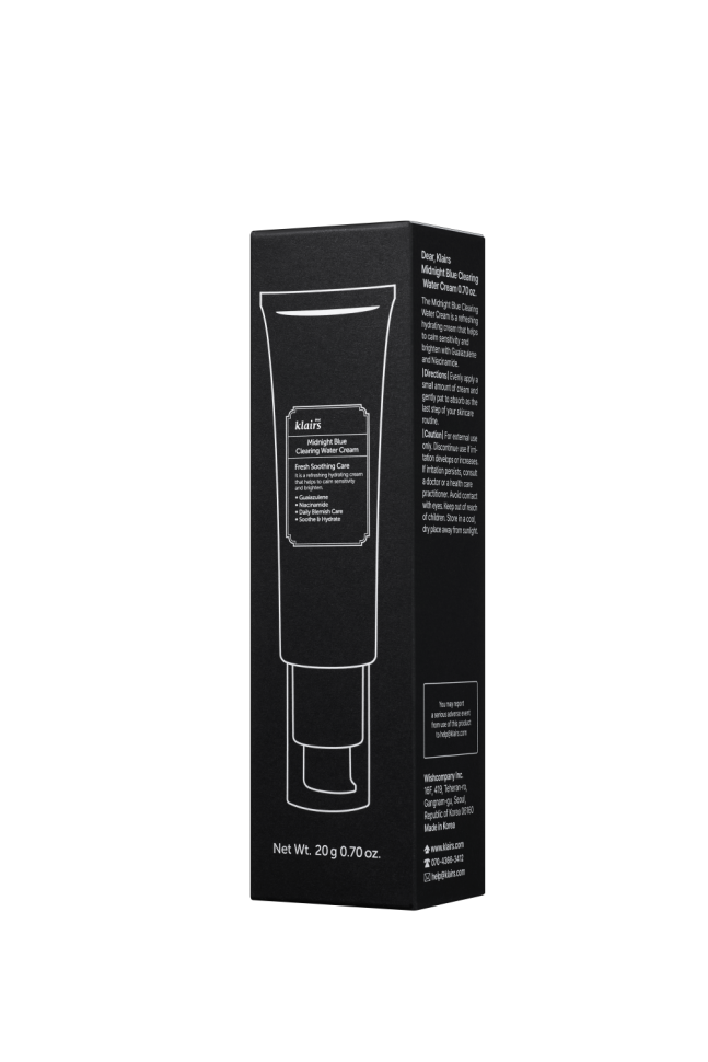 Увлажняющий крем-гель для лица миниатюра DEAR, KLAIRS Midnight Blue Clearing Water Cream 20 г до 11.2026 (Цена: 400 грн.)