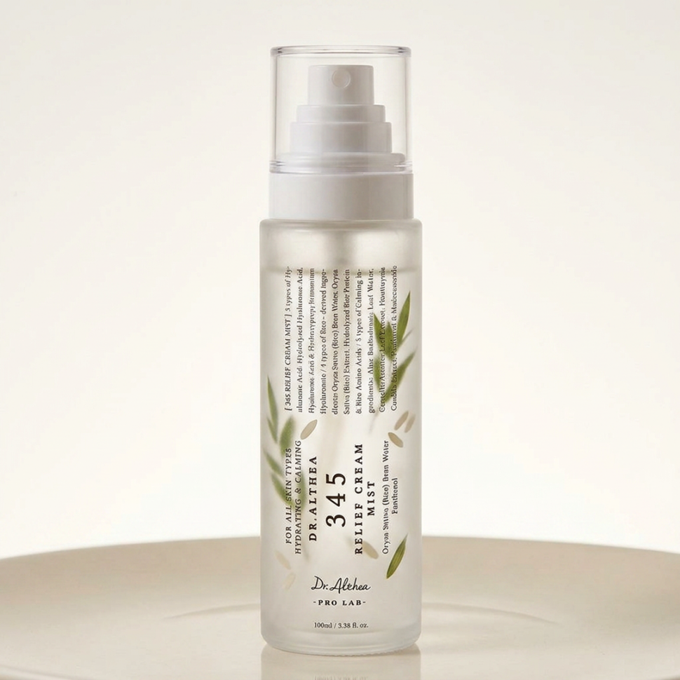 DR.ALTHEA заспокійливий міст із гідролатом рису та пантенолом 345 Relief Cream Mist 100 мл (Ціна: 830 грн.)