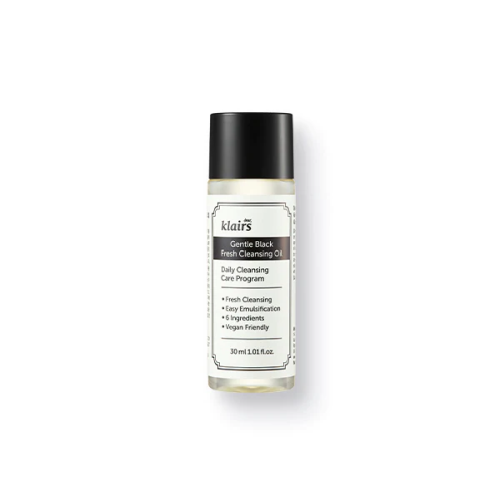 Гидрофильное масло натуральное DEAR, KLAIRS Gentle Black Fresh Cleansing Oil 30 мл  (Цена: 415 грн.)
