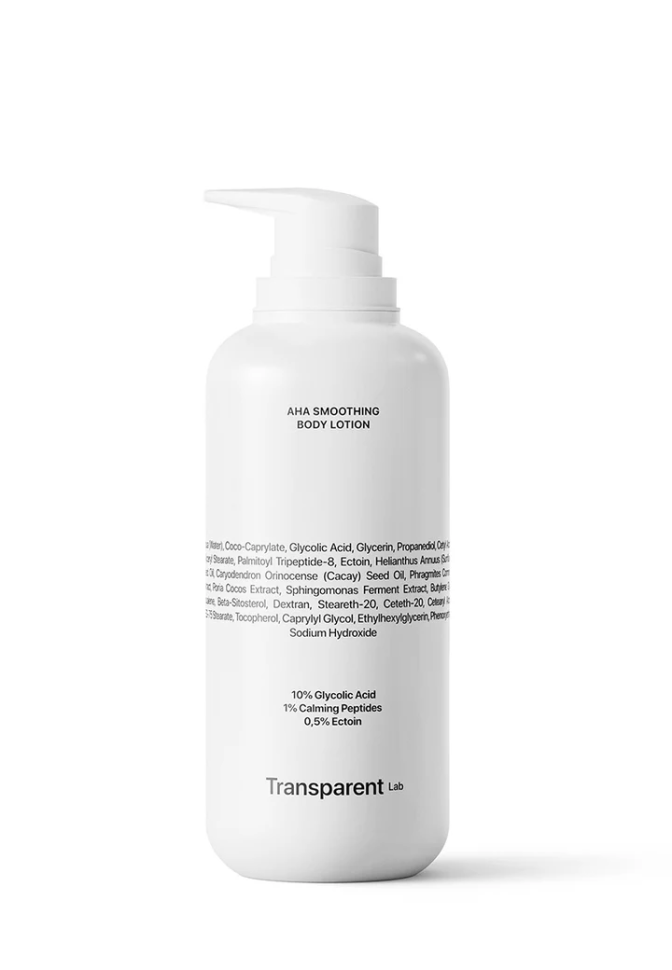 Разглаживающий лосьон для тела с АНА кислотами TRANSPARENT LAB AHA Smoothing Body Lotion 400 мл (Цена: 2 394 грн.)