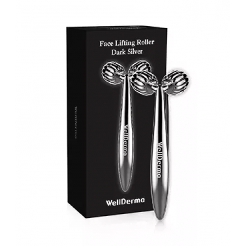 Роликовый массажер WELLDERMA Face Lifting Dark Silver Roller шт (Цена: 559 грн.)