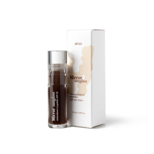 Солнцезащитный блеск для губ HUGS Mirror Sungloss Cold Brew SPF 20+ PA++ 5,5 мл
