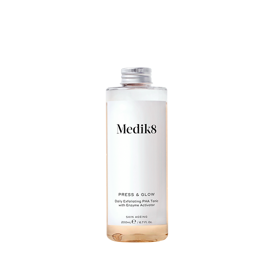 Тоник с PHA 5,5% кислотами и активатором ферментов рефил MEDIK8 Press&Glow Refill 200 мл  (Цена: 1 750 грн.)