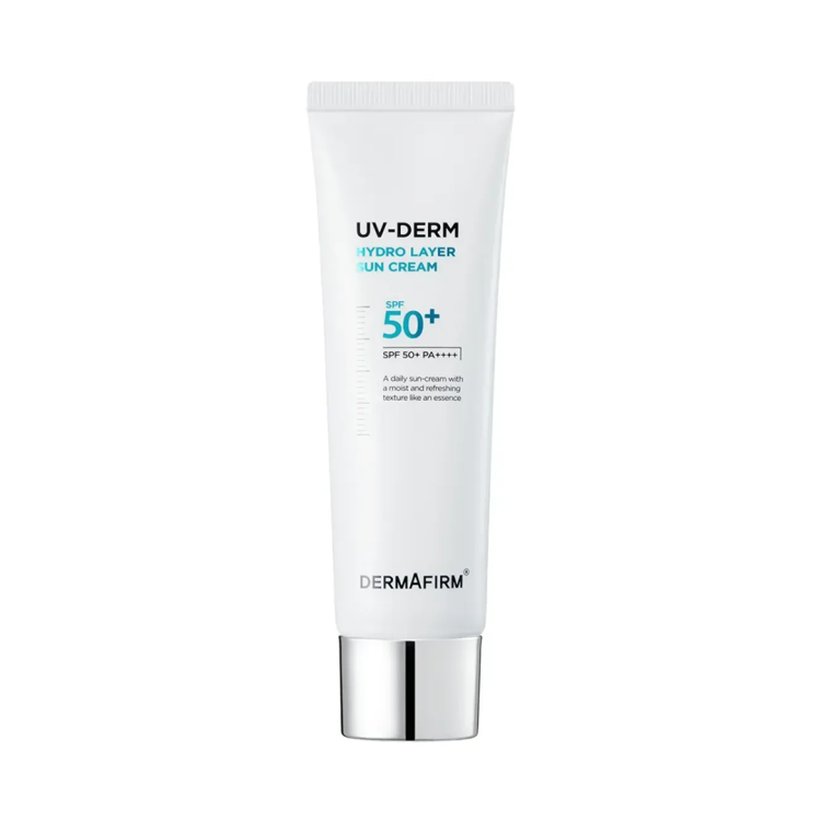 DERMAFIRM UV-Derm Hydro Layer Sun-cream SPF50+/PA++++ зволожуючий сонцезахисний крем з екзосомами 50 мл (Ціна: 2 100 грн.)