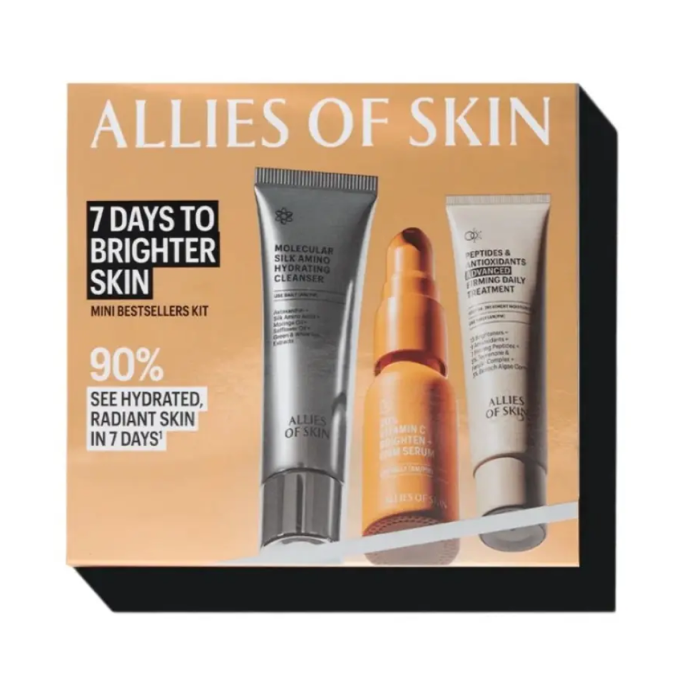 Набор для сияния кожи ALLIES OF SKIN 7 Days to Brighter Skin Kit (Цена: 3 270 грн.)