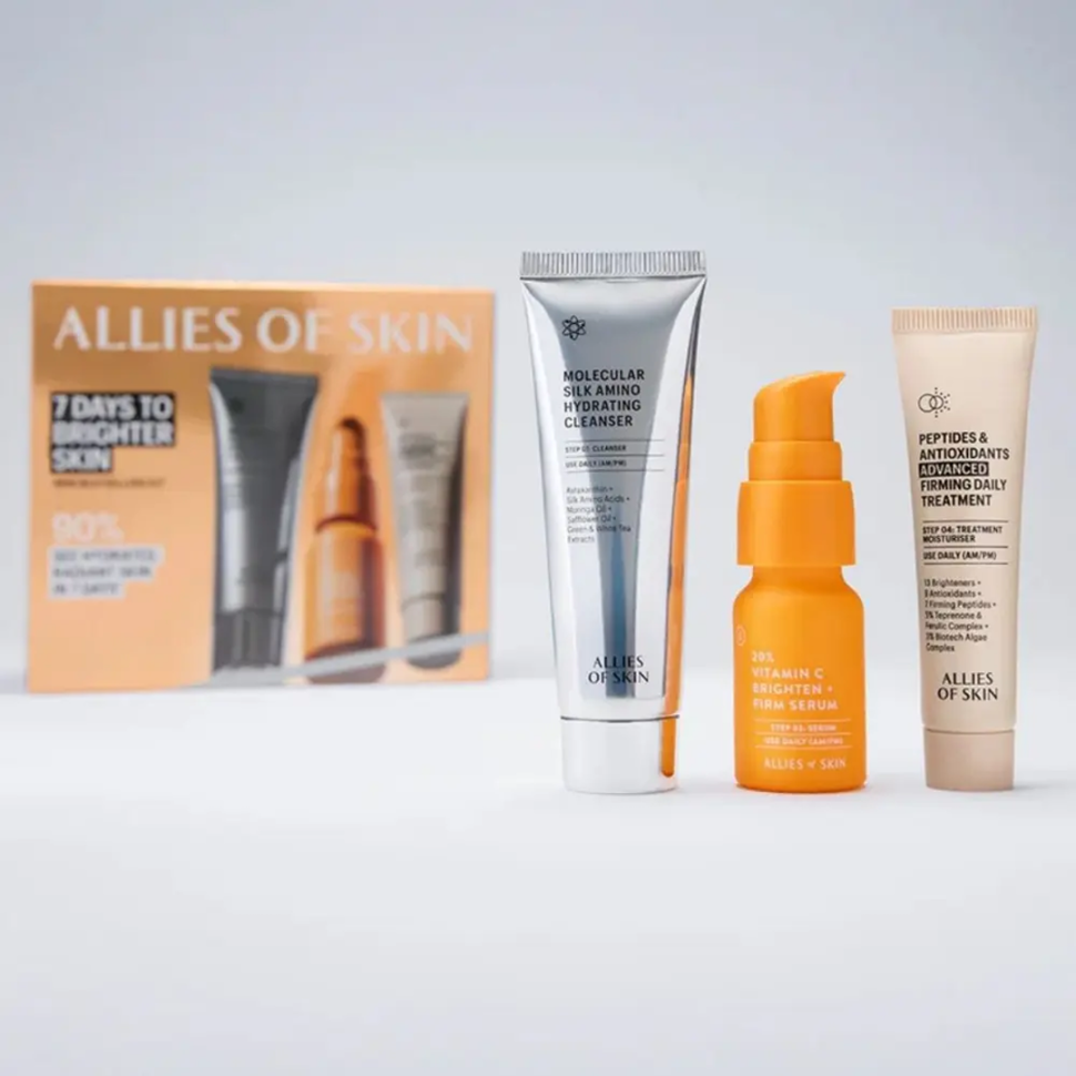 Набор для сияния кожи ALLIES OF SKIN 7 Days to Brighter Skin Kit (Цена: 3 270 грн.)