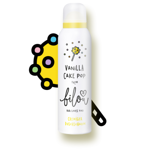 Пінка для душу тортик ванільний BILOU Vanilla Cake Pop Shower Foam 200 мл (Ціна: 375 грн.)