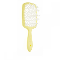 Расческа для волос мини желто-белая Janeke 1830 Superbrush Small The Original Italian 1 шт