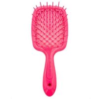 Гребінець для волосся неон рожевий Janeke 1830 Superbrush The Original Italian