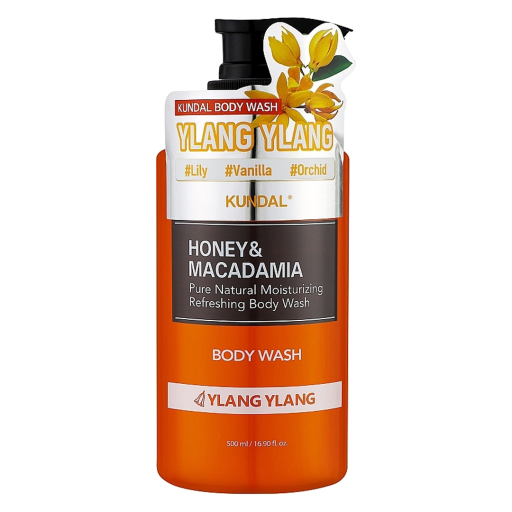 Увлажняющий гель для душа "Иланг-Иланг" KUNDAL Honey &amp; Macadamia Body Wash Ylang Ylang 500 мл