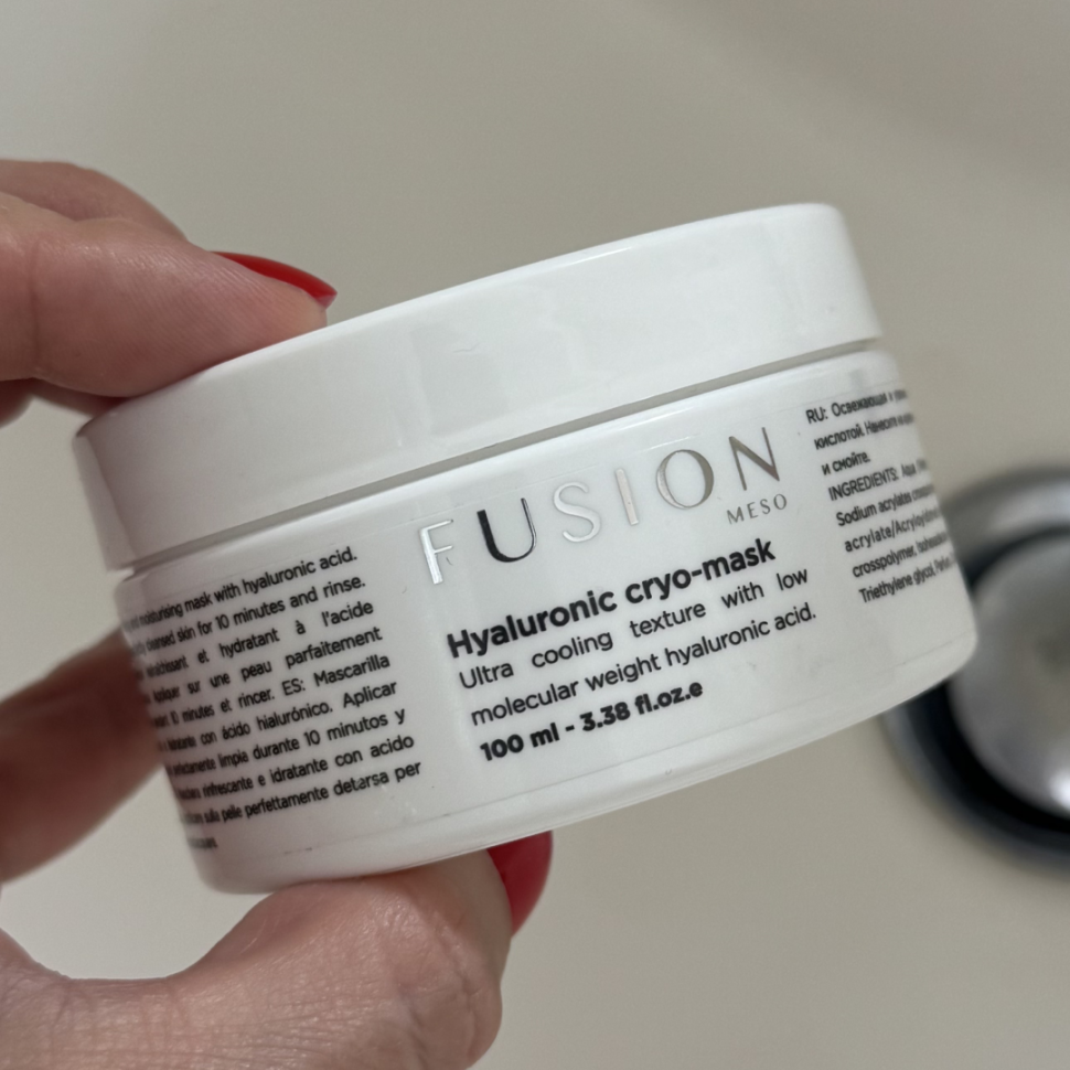 Интенсивная увлажняющая и охлаждающая маска FUSION MESO Hyaluronic – Cryo Mask 100 мл (Цена: 1 675 грн.)