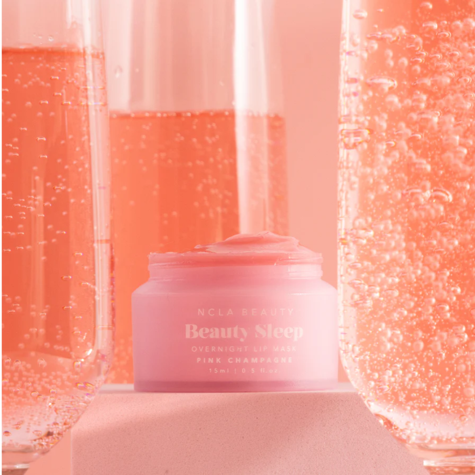 NCLA Beauty Beauty Sleep Overnight Lip Mask Pink Champagne нічна маска для губ 
