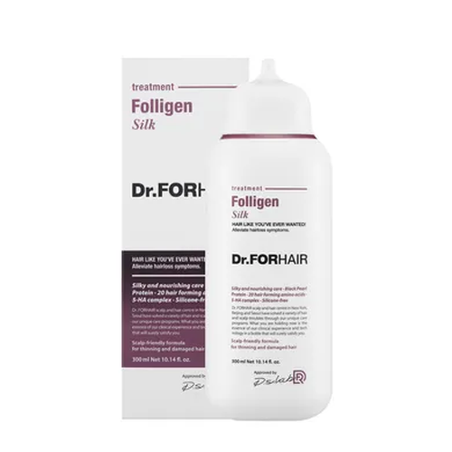 Восстанавливающая маска – кондиционер для поврежденных волос DR.FORHAIR Folligen Silk Treatment 300 мл (Цена: 890 грн.)