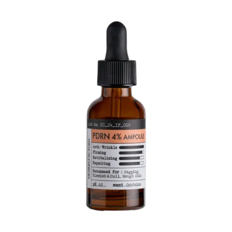 DERMA FACTORY омолоджуюча сироватка – біорепарант PDRN 4% Ampoule 30 мл (Ціна: 875 грн.)