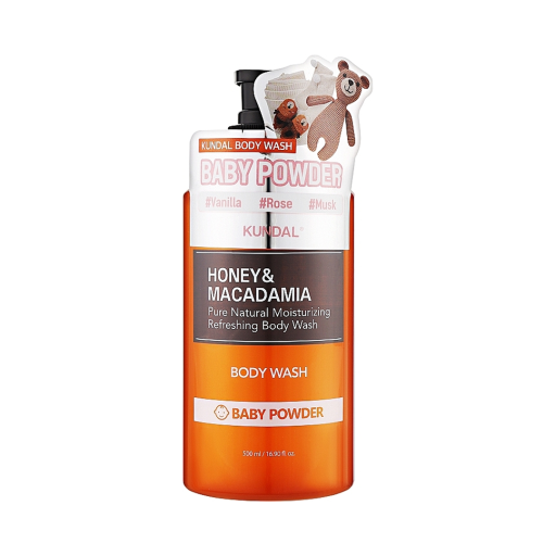 Гель для душа "Детская Присыпка" KUNDAL Honey &amp; Macadamia Pure Body Wash Baby Powder 500 мл