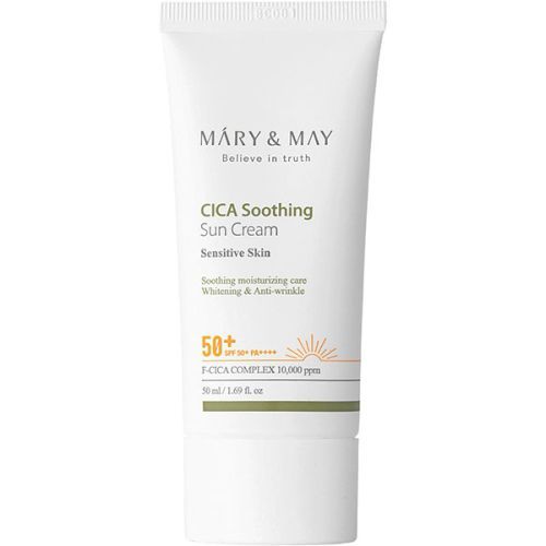 Солнцезащитный успокаивающий крем с экстрактом центелы MARY MAY CICA Soothing Sun Cream SPF50+ PA++++ 50 мл