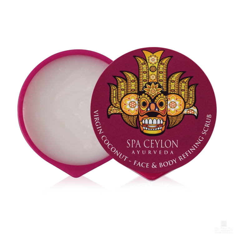 Очищаючий скраб для обличчя та тіла "Королівський кокос" Spa Ceylon Virgin coconut scrub 10г (Ціна: 120 грн.)
