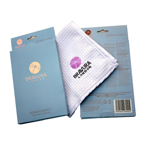 Фланель для очищения и разглаживания кожи лица и тела BRAVURA London Dermaflannel Exfoliator for Face &amp; Body 1 шт