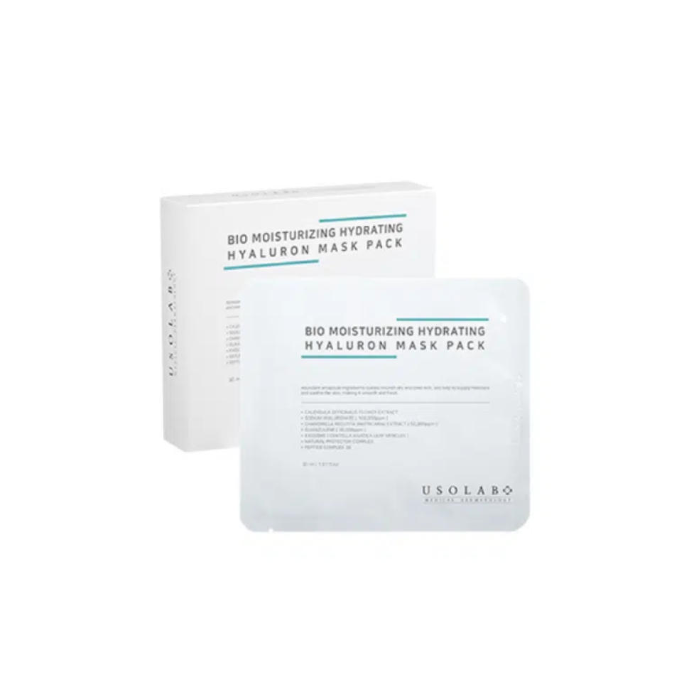 USOLAB зволожуюча, заспокійлива та омолоджуюча Bio Moisturizing Hydrating Hyaluron Mask Pack шт (Ціна: 215 грн.)