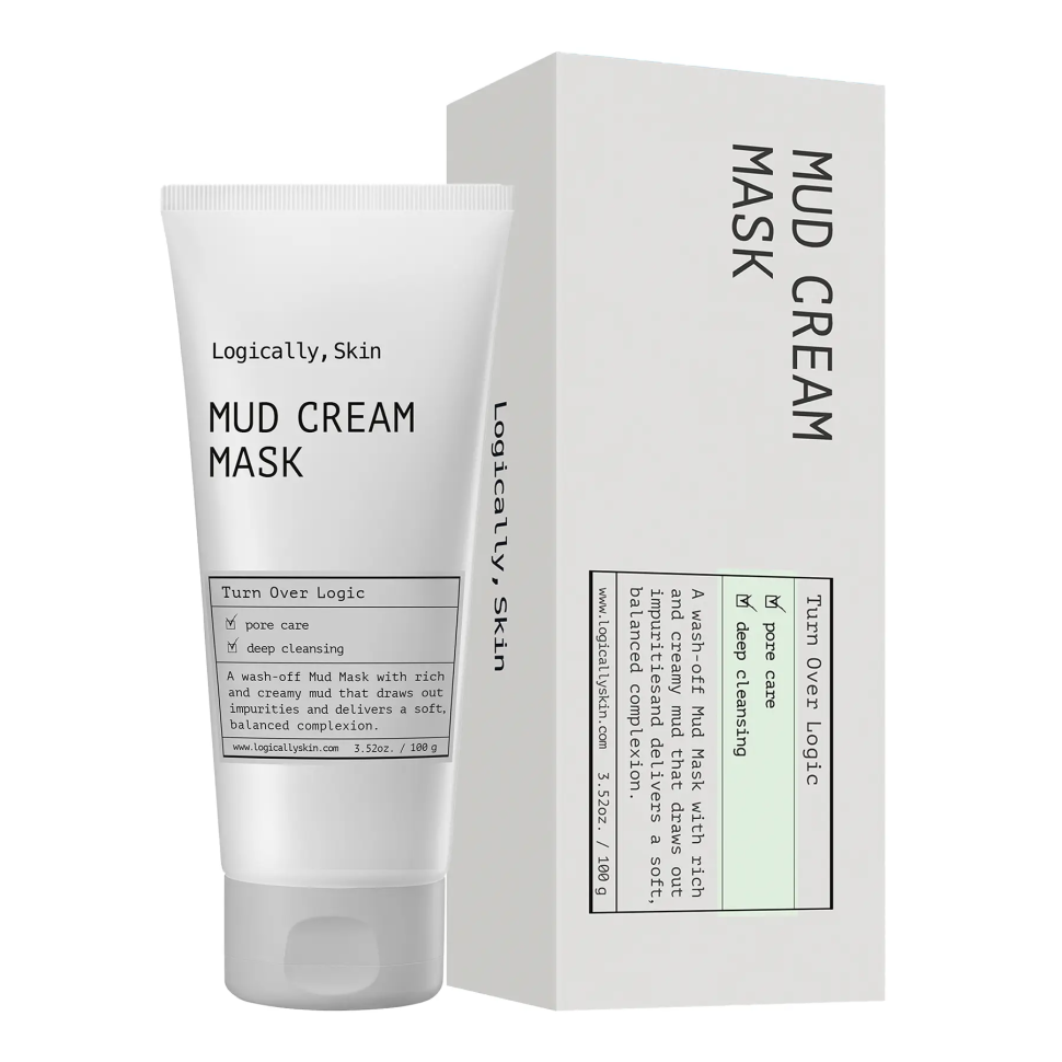 Крем-маска для глибокого очищення пор LOGICALLY, SKIN Mud Cream Mask 100 г (Цена: 690 грн.)