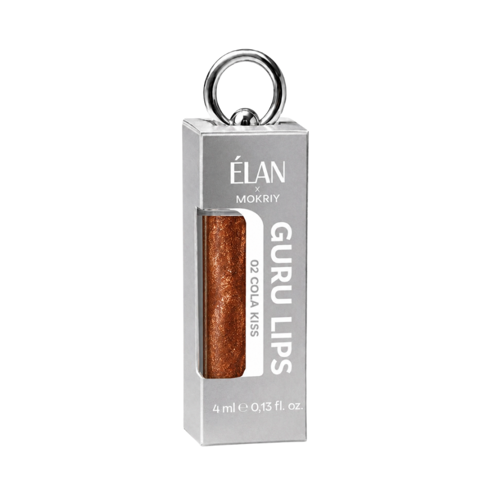 ELAN Guru Lips 02 Cola Kiss блиск для губ з шиммером 4 мл (Ціна: 330 грн.)