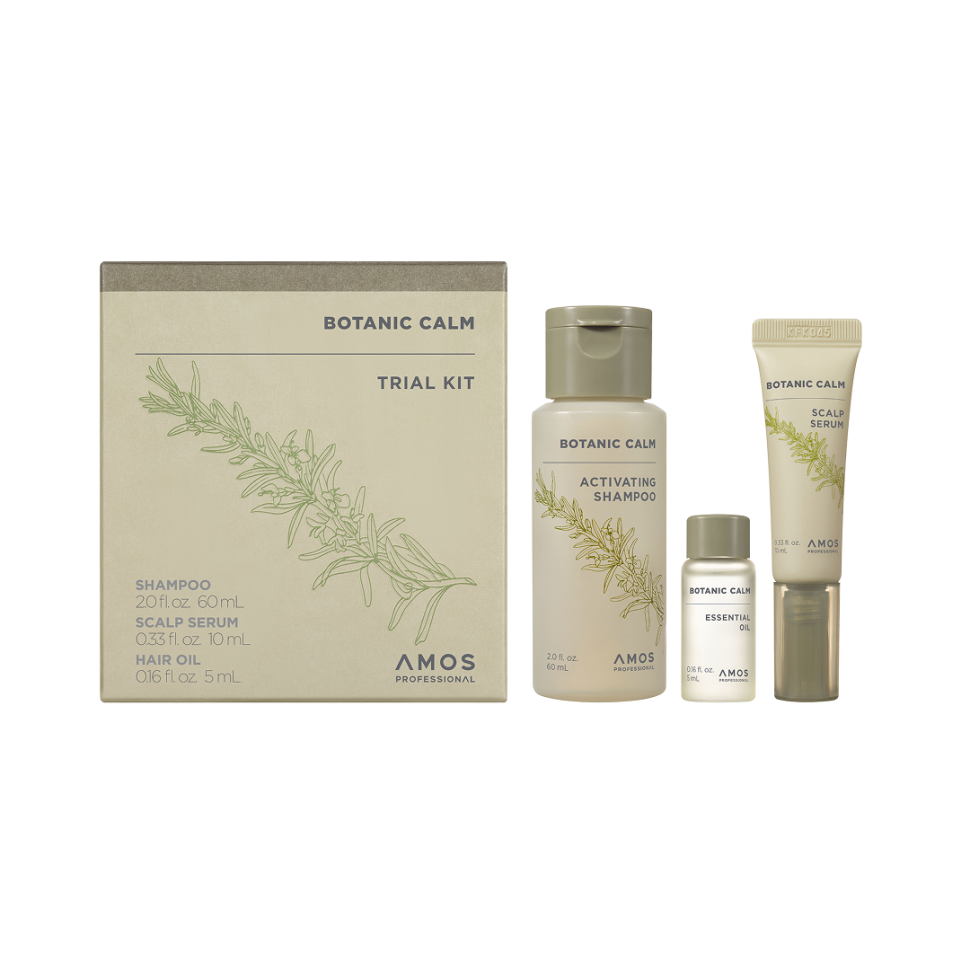 AMOS Professional набір мініатюр для чутливої шкіри голови Botanic Calm Trial Kit уп (Ціна: 845 грн.)