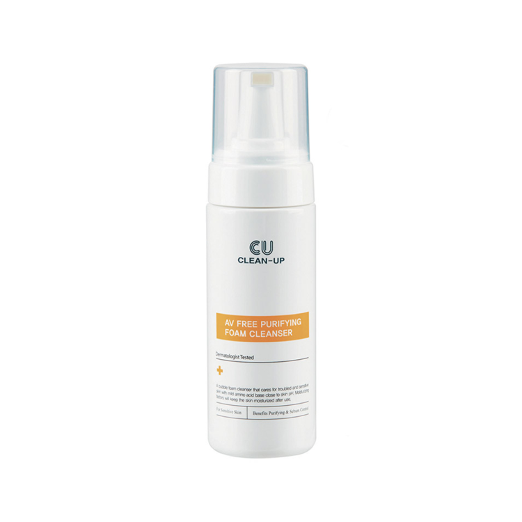 CU SKIN Clean-Up AV Free Purifying Foam Cleanser очищуючий мус для чутливої проблемної шкіри 180 мл (Ціна: 1 290 грн.)