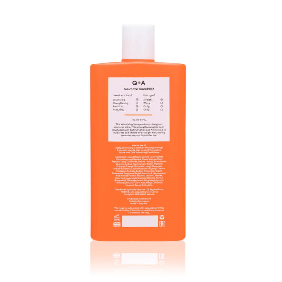 Шампунь для создания объема волос Q+A Volumising Shampoo 250 мл (Цена: 655 грн.)