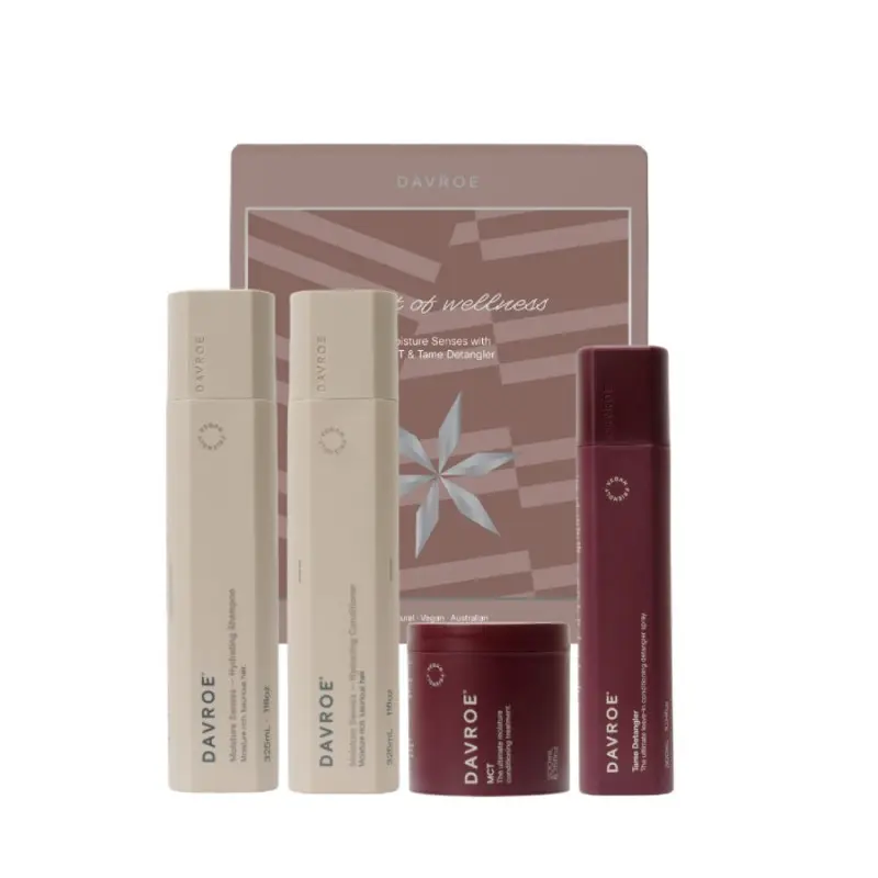 DAVROE Moisture Senses Christmas Set подарунковий набір для зволоження волосся уп (Ціна: 3 990 грн.)