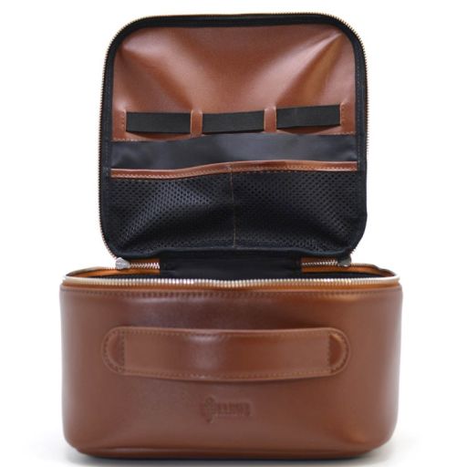 Бьюти кейс, косметичка, органайзер для косметики TARWA коричневый цвет 1 шт