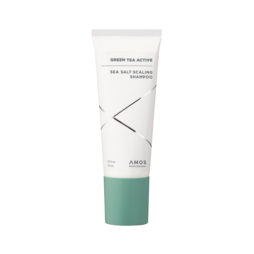 Шампунь-скраб для кожи головы AMOS Professional Green Tea Active Sea Salt Scaling Shampoo 150 мл