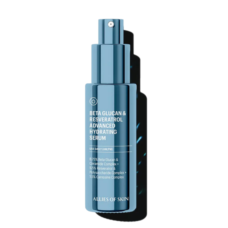 ALLIES OF SKIN сироватка зволожуюча з бета-глюканом Beta Glucan & Resveratrol Advanced Hydrating Serum 30 мл  (Ціна: 4 505 грн.)