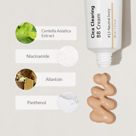 BB крем с экстрактом центеллы №31 PURITO SEOUL Cica Clearing BB Cream #31 Deep Warm 30 мл  (Цена: 690 грн.)