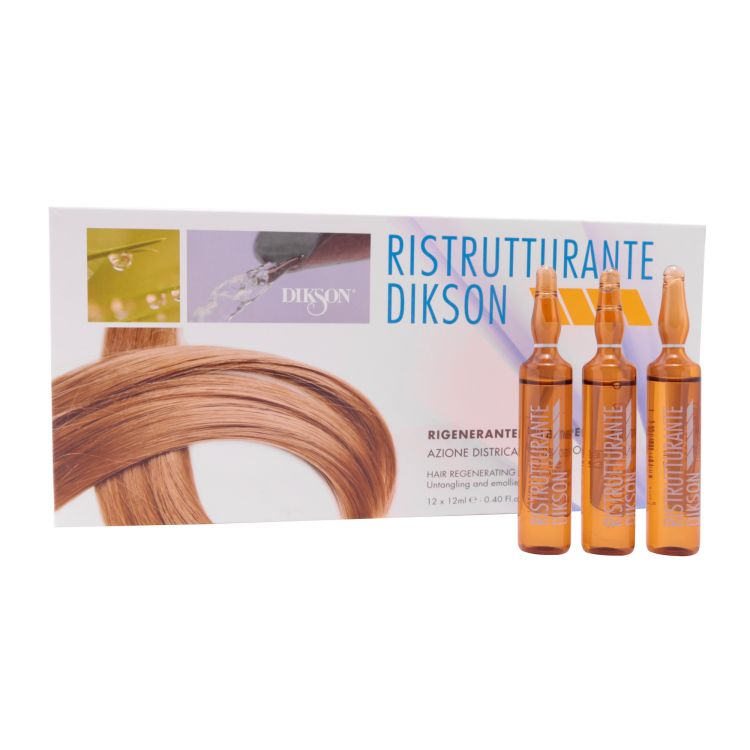 Ампули для відновлення щільного пористого волосся DIKSON Ristrutturante 12*10 мл