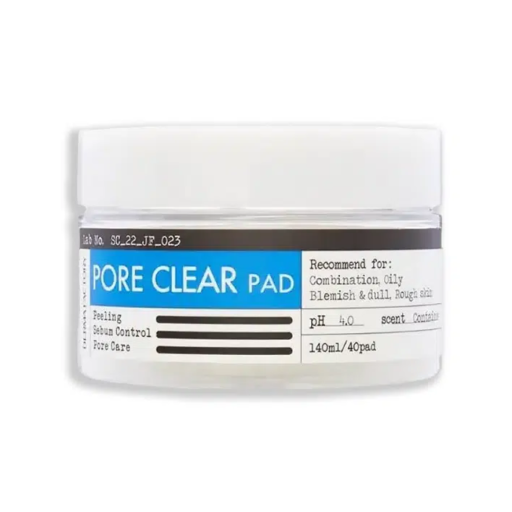 DERMA FACTORY кислотні педи для відлущення та очищення пор Pore Clear Pad 40 шт