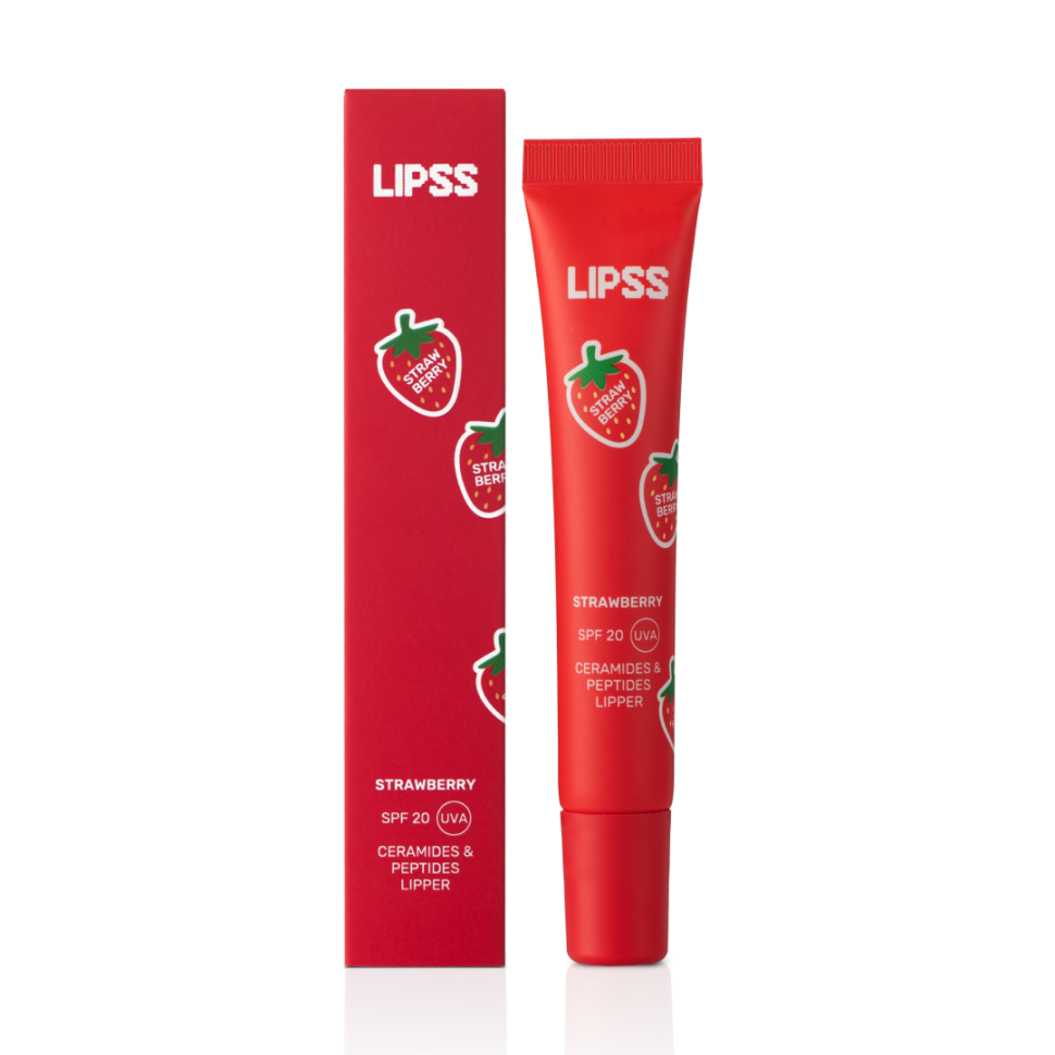 LIPSS Strawberry Lipper SPF20 блиск для губ полуничний 10 мл (Ціна: 520 грн.)