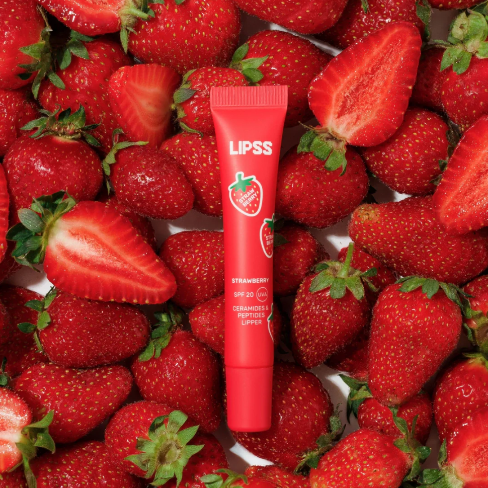 LIPSS Strawberry Lipper SPF20 блиск для губ полуничний 10 мл (Ціна: 520 грн.)