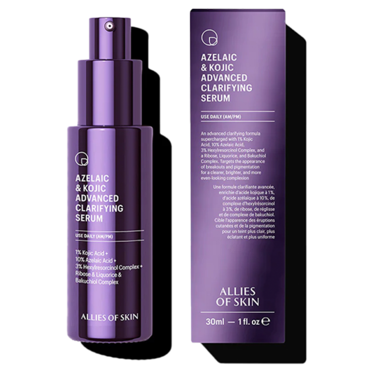 Сыворотка осветляющая с азелаиновой кислотой ALLIES OF SKIN Azelaic & Kojic Advanced Clarifying Serum 30 мл (Цена: 5 105 грн.)