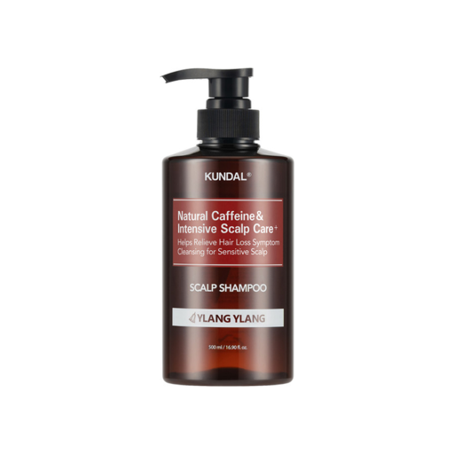 Шампунь против выпадения волос с кофеином иланг-иланг KUNDAL Natural Caffeine & Intensive Scalp Care Shampoo Ylang-Ylang 500 мл