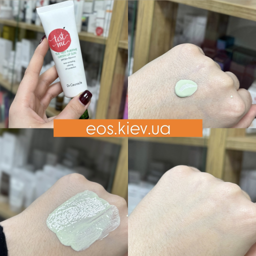 Солнцезащитный крем для нейтрализации покраснений DR.CEURACLE Tea Tree Purifine Green Up Sun SPF 50+ PA++++ 50 мл