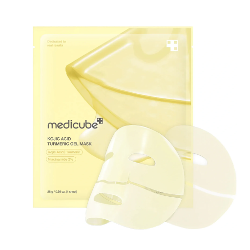 Осветляющая гидрогелевая маска с койевой кислотой и куркумой MEDICUBE Kojic Acid Turmeric Brightening Gel Mask шт
